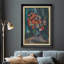 Red Poppy Daisy Flower - peinture sur toile encadrée-86450476