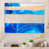 Toile avec cadre flottant blanc