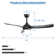 Nicola 52" 3-Blade Standard Ceiling Fan With Remote and Led Light