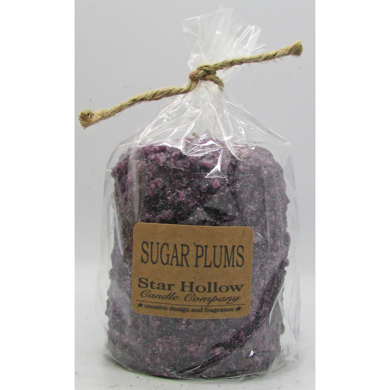 Bougie pour les prunes de sucre, Bougie grasse Taddy H 2,5 po x l 2 po x P 2 po