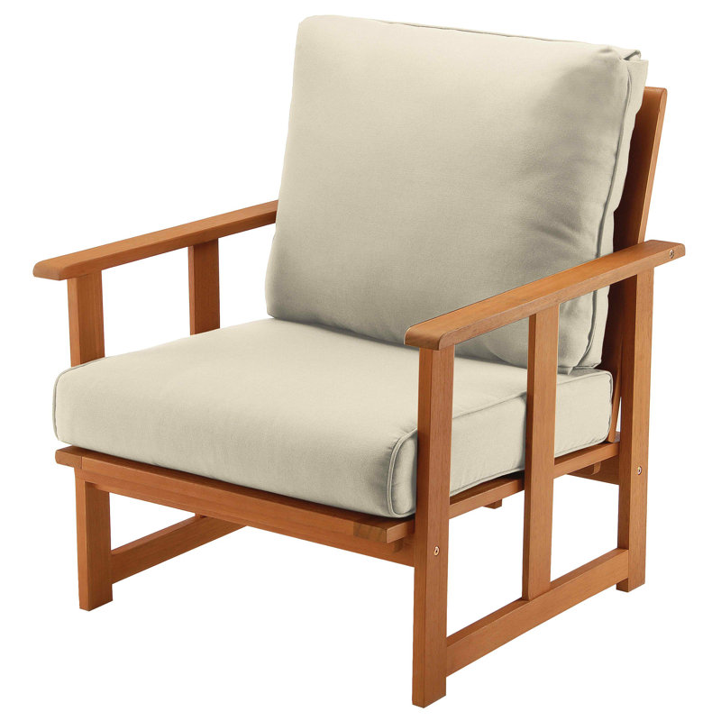 Chaise de patio avec coussins
