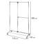 116cm Rolling Clothing Rack