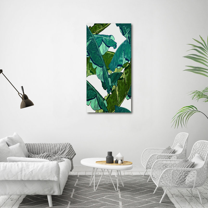Banana Leaves - Wrapped Canvas Print
