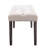 Heng Ming Upholstered Tufted Bench Ottoman , Velvet Dining Bench Bedroom Bench  Footrest Stool Accent Bench For Entryway Dining Room Living Room, Beige-220062951