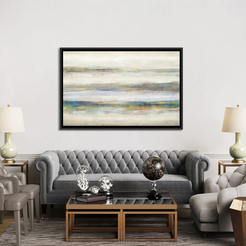 «Linear Motion» non disponible sur toile, H 18 po x l 26 po x P 1,5 po, Toile avec cadre noir, Pas de tapis
