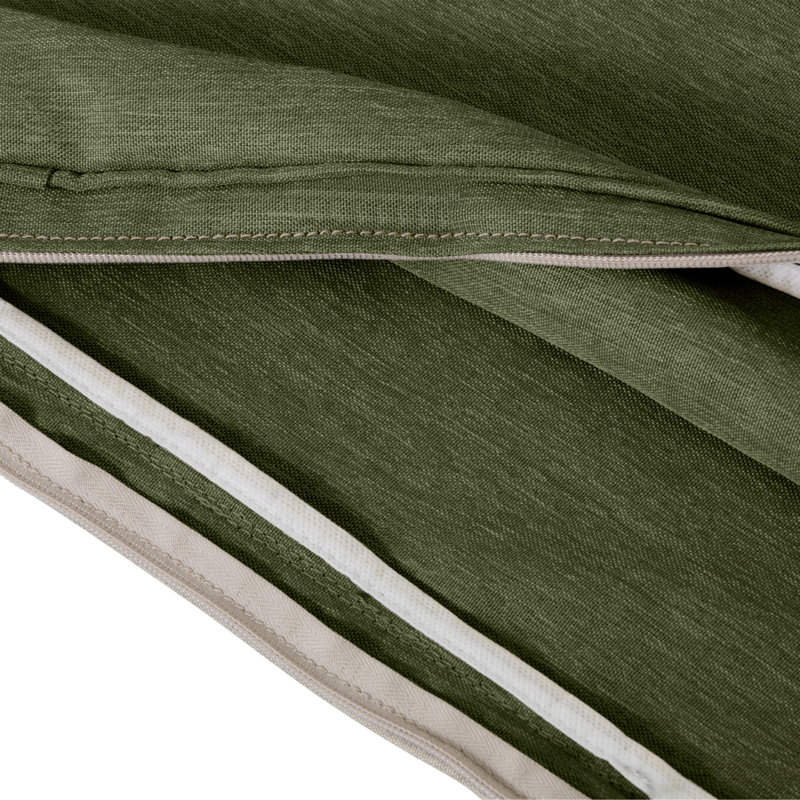 Pina Water-Resistant Patio Chaise Lounge Cushion Cover, Heather Fern, 3" H x 72" W x 21" D