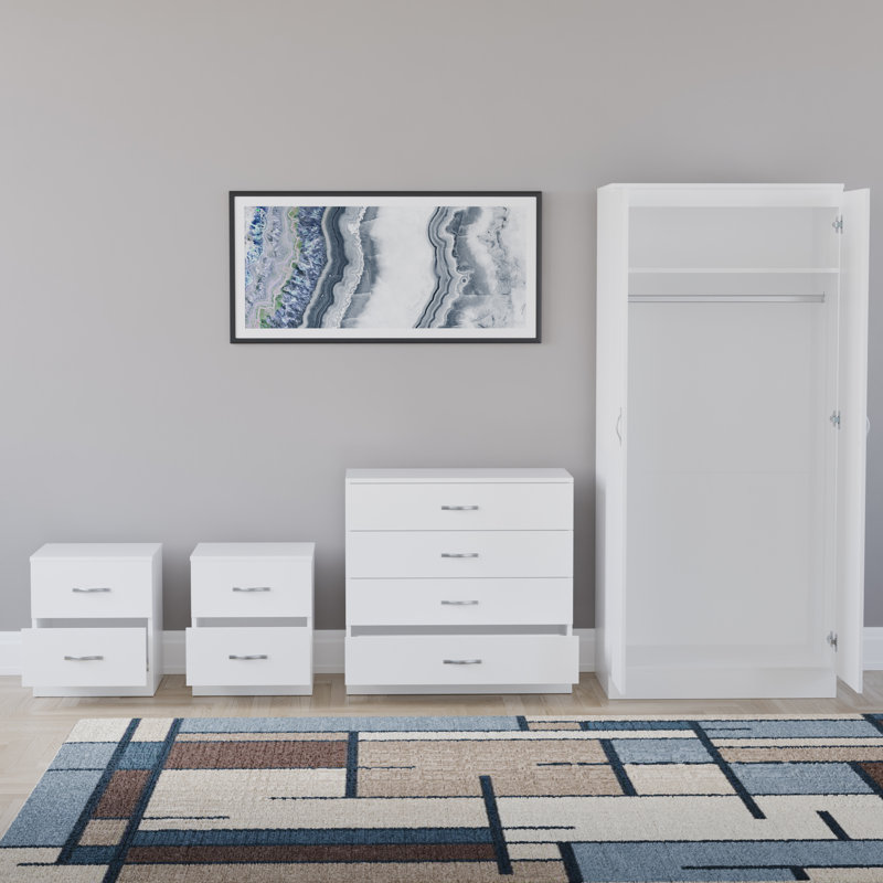 Maybery Piece Bedroom Set, White