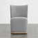  Geelt Upholstered Wingback Dining Chairs with Casters