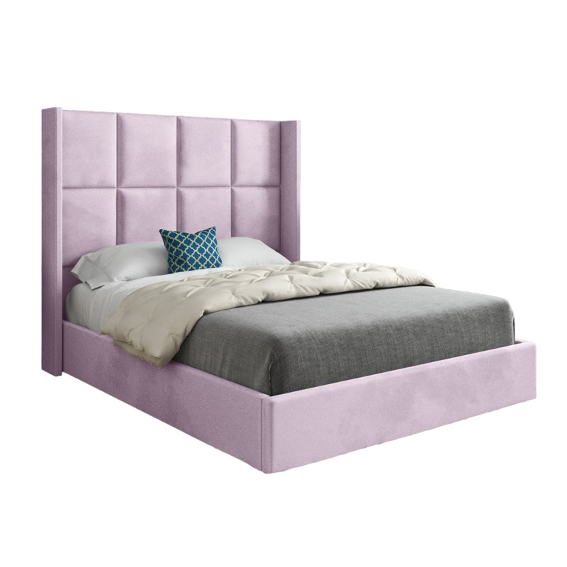 Anastajia Upholstered Bed, Pink, Super King (6')