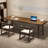 Walnut Rectangular Solid Wood desk-1092241187