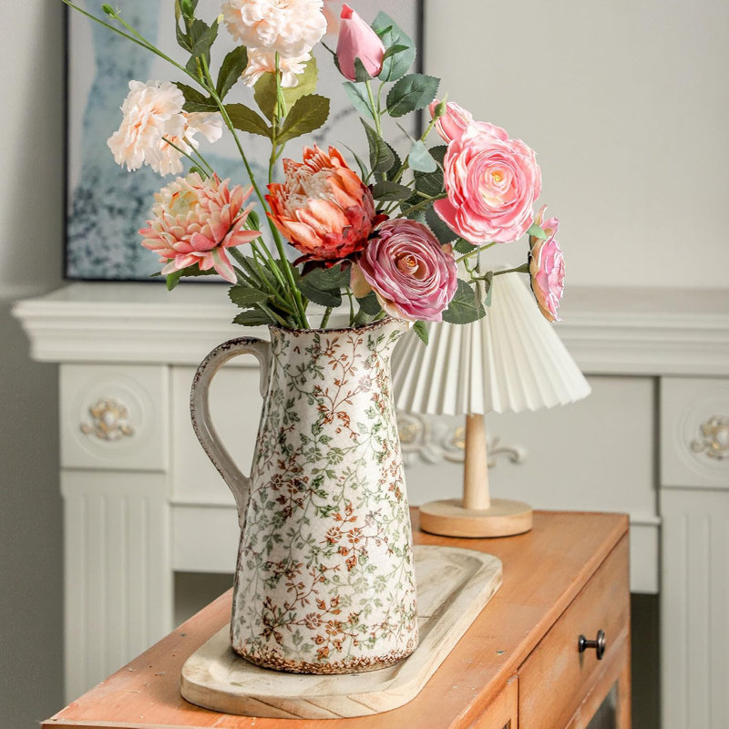 Water Jar Vase With Handle