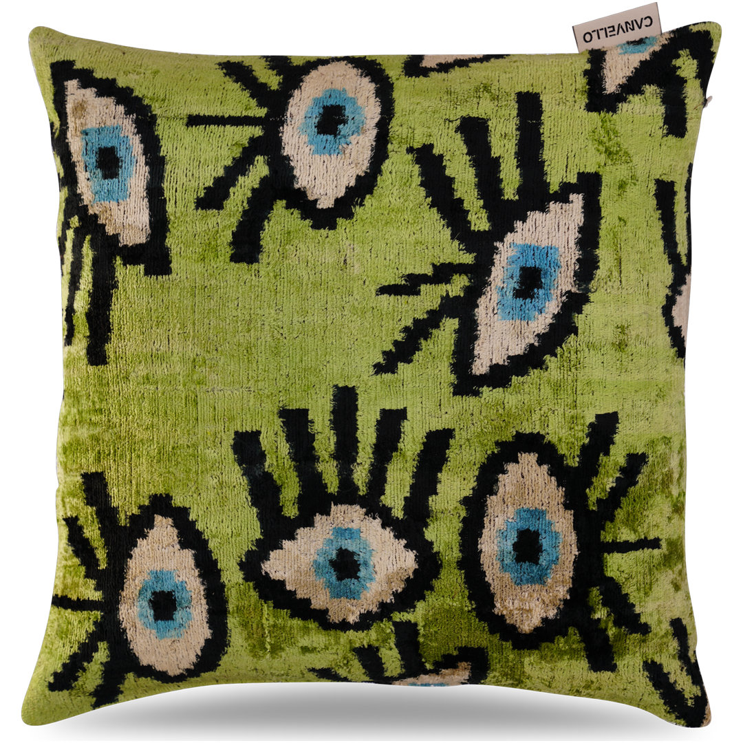 Silk/Velvet Throw Square Pillow Cover & Insert Canvello