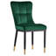 Chaise Parsons rembourrée et revêtue de velours-1359486452