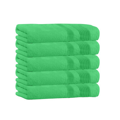  Ensemble de 5 serviettes de bain 100% coton