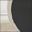 Canapé-lit simple moderne ovale avec dossier intégré et coussin pour le salon ou la chambre à coucher-1426613309