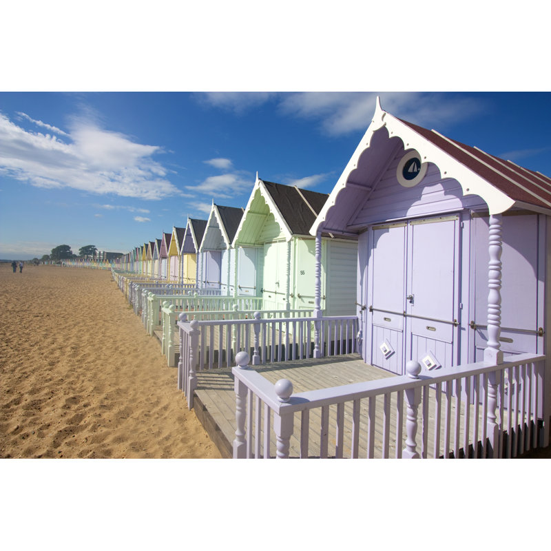 Mersea Beach Huts par Joingate - Photographie sur toile tendue, L 12 po x H 8 po