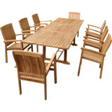 Bahama Outdoor 9 - Piece Teak Dining Set