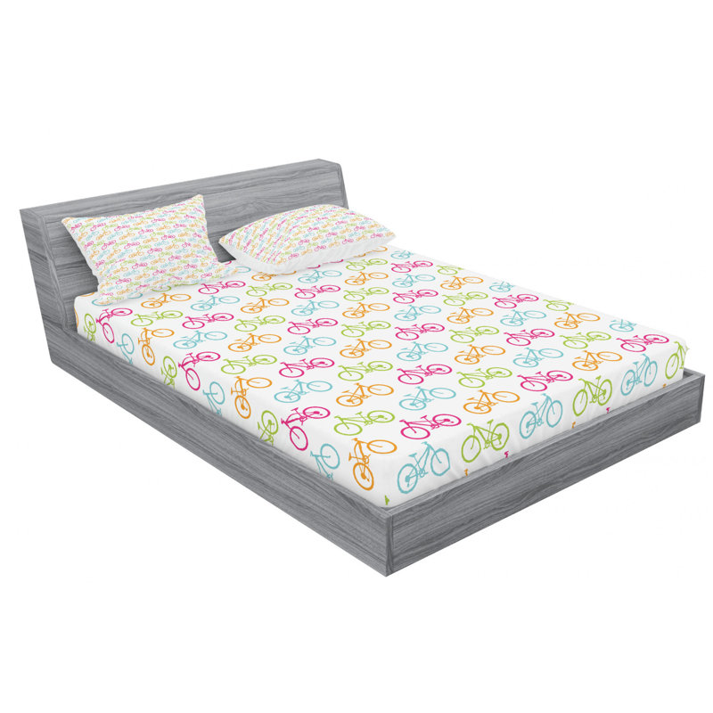Microfiber Sheet Set, Queen Sheet Set + Fitted Sheet + 2 Pillowcases