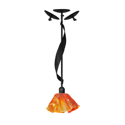 Cowes Handcrafted Glass 1-Light Pendant