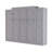 Full Size Bed In Gray Color, Multifunctional Foldable Bedframe With 2 Wardrobes, Ideal For Small Spaces And Guest Rooms, Pine Wood Material-1550683457-1550683470
