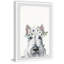 « white dog couronne », impression sur papier parvez taj,-cadre photo-1140312010