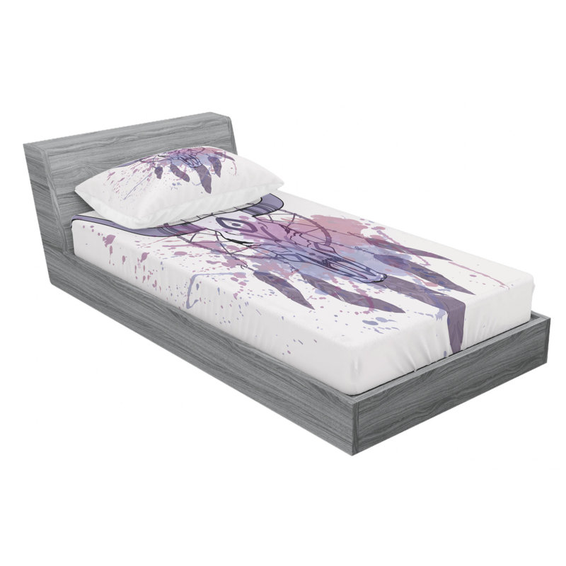 Feather Microfiber Sheet Set, Twin XL Sheet Set + Fitted Sheet + 1 Pillowcase