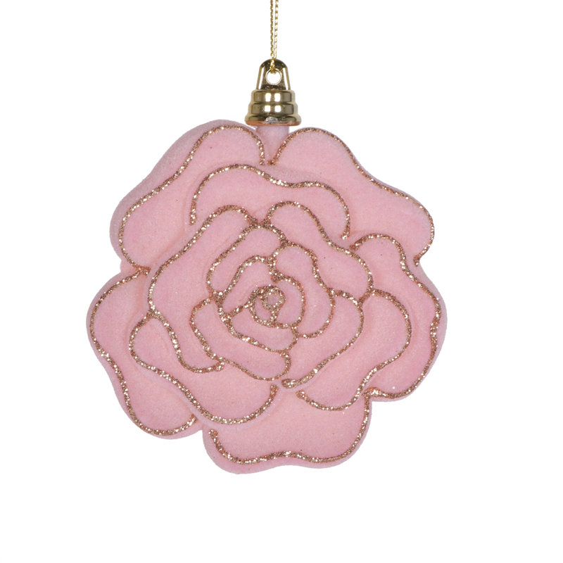 Ornement boule de Noël (ensemble de 4), Rose clair