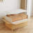 Solid Wood Makeup Vanity with Flip Mirror and Lighting Modes-834786300-812106585