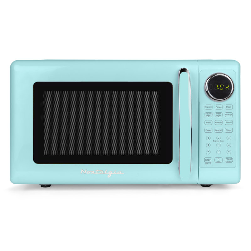 Retro 0.7 Cu Ft Microwave - Aqua, Teal