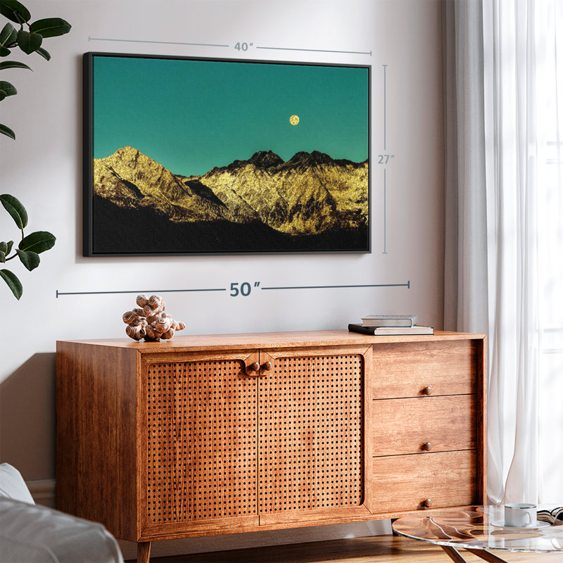 " Golden Mountain Range ", 40" H x 27" W