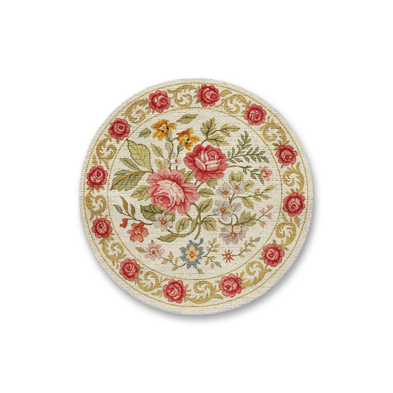 Tapis beige tissé Mosso, 4'11" x 4'11"