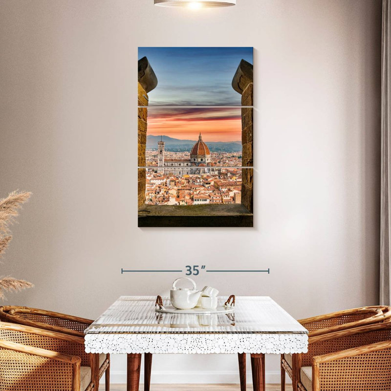 Masam Florence vue du sommet, Italie, H 38 po x l 24 po