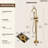 Freestanding Floor Mount Tub Filler Faucet with Handheld Shower-113849918