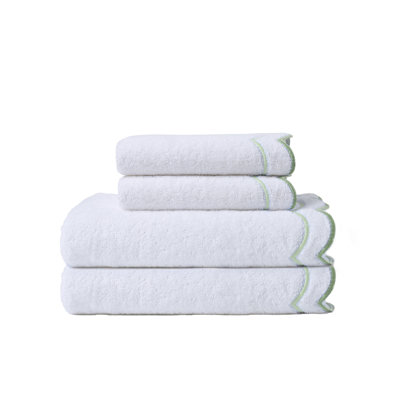 Peri Home Scallop 2 Bath + 2 Hand Towel Set
