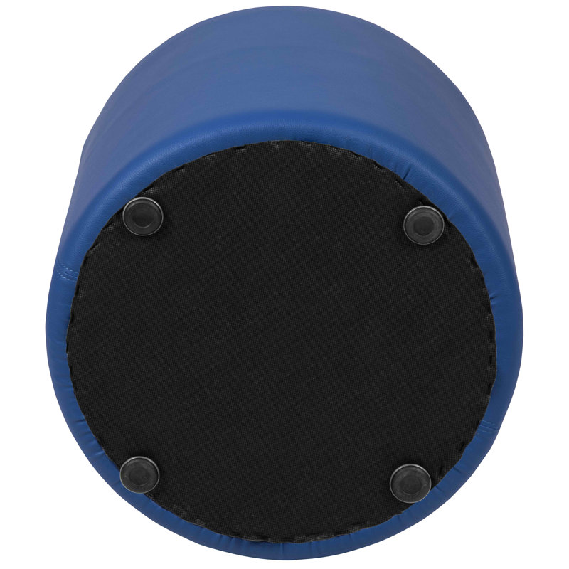 Flash Furniture Nicholas Flexible Learning Modular Soft Seating Circle Ottoman for Classrooms and Common Spaces