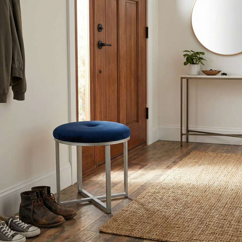 Velvet Ottoman