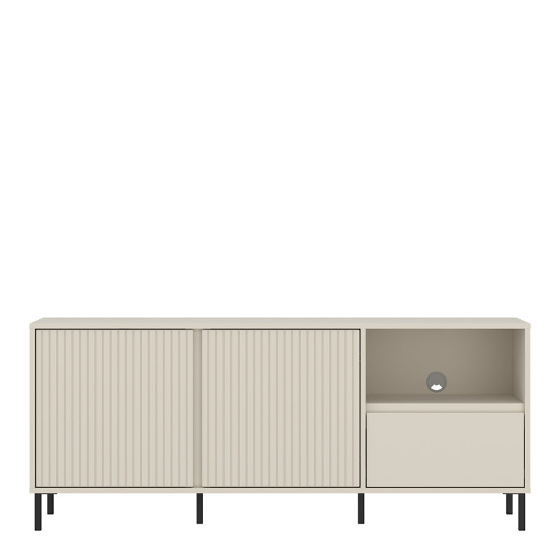 TV Stand, 65.4cm H x 157.8cm L x 40cm W, Cashmere