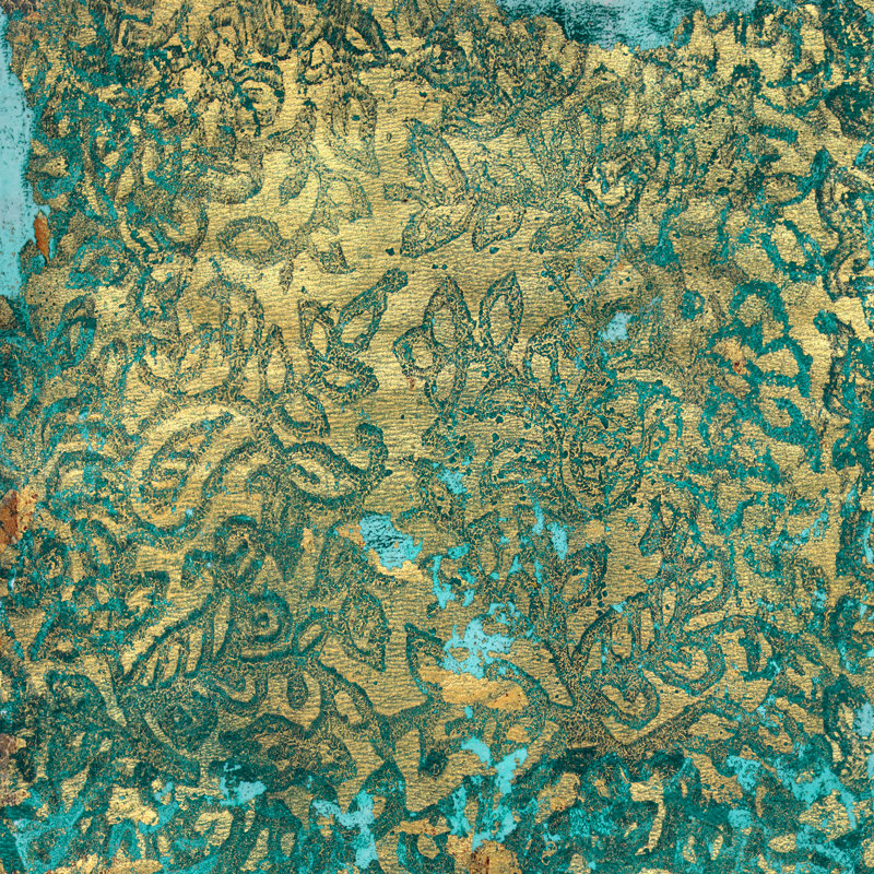 Paravent Expressionist Collage, Sous les vagues