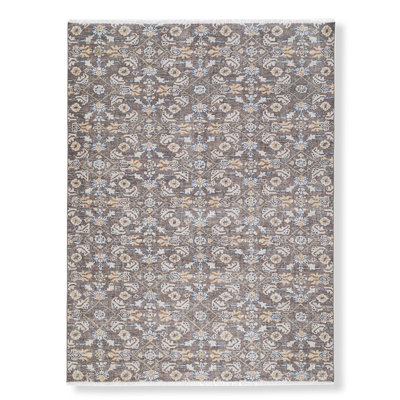 Tapis en laine noué à la main brun / beige
