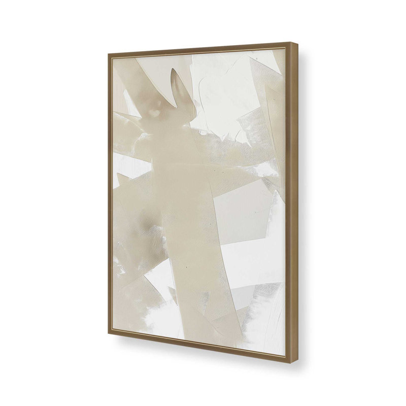 Impression Soft Momentum II, Reproduction encadrée sans passe-partout, H 21,25 po x l 17,25 po x P 1,25 po, Or brossé