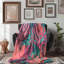 Abstract Abstract Coral Whispers - jeté en sherpa B 1 pièce de qualité supérieure-1395730262