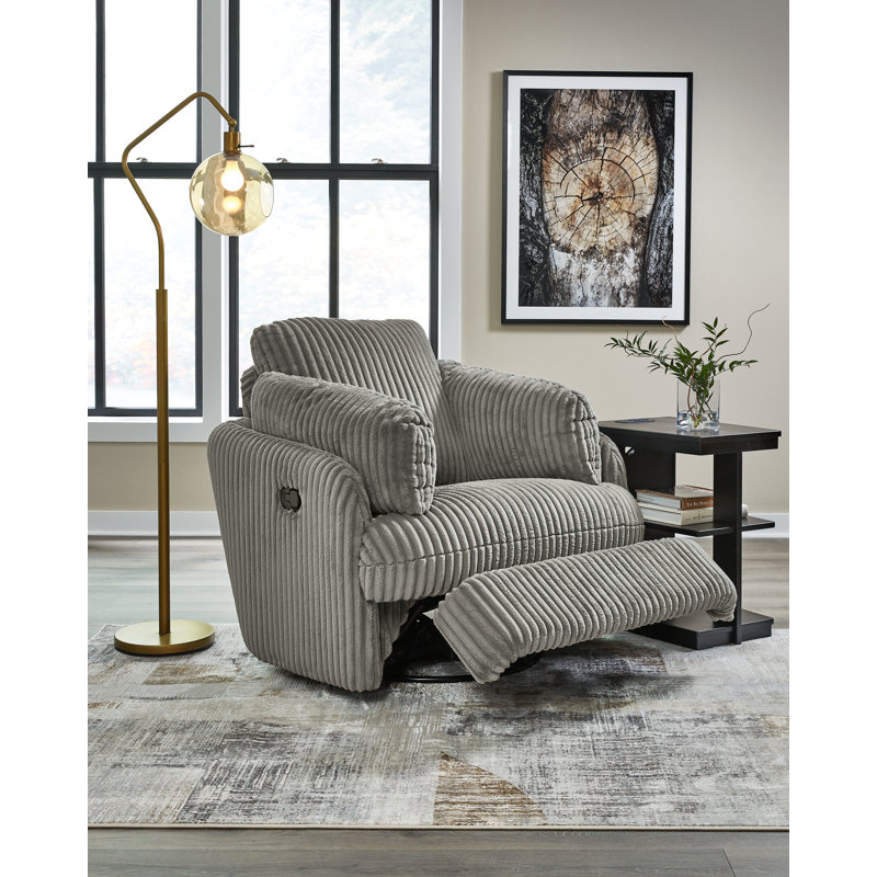 Dantavis Upholstered Recliner, Brown Polyester