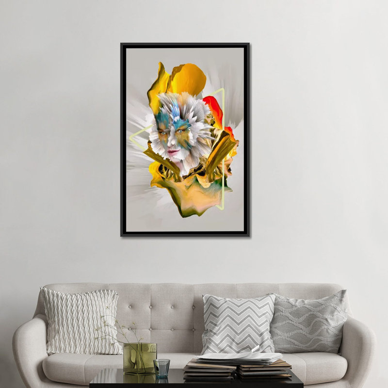 «Evolution», impression sur toile, H 26 po x l 18 po x P 1,5 po, Toile avec cadre noir, Pas de tapis