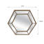 Miroir hexagonal perlé