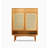 Refreshing solid oak shoe cabinet