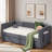 Upholstered Daybed With Trundle, Usb Port And Side Pockets-10620932