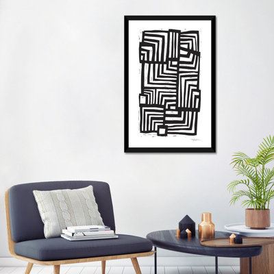 Déplacement de lignes - Impression d'art graphique