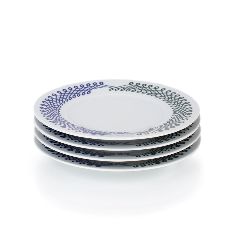 Ribbon Handmade Porcelain Salad/Dessert Plate