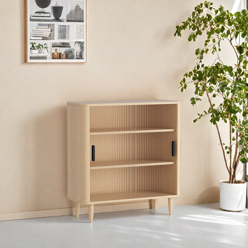 Florus, (3 Shelves) 35.4"H x 31.4"W x 13.7"D