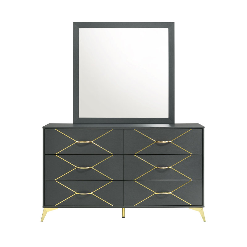 Miroir de commode Brulee